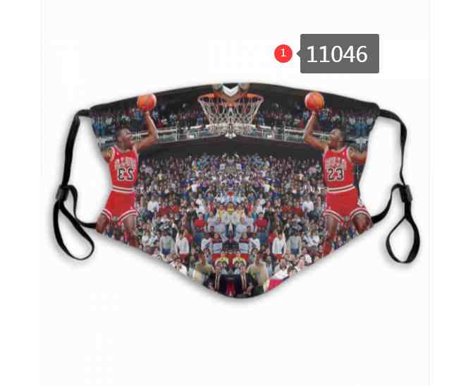 Michael Jordan NBA Basketball Chicago Bulls Waterproof Breathable Adjustable Kid Adults Face Masks 11046