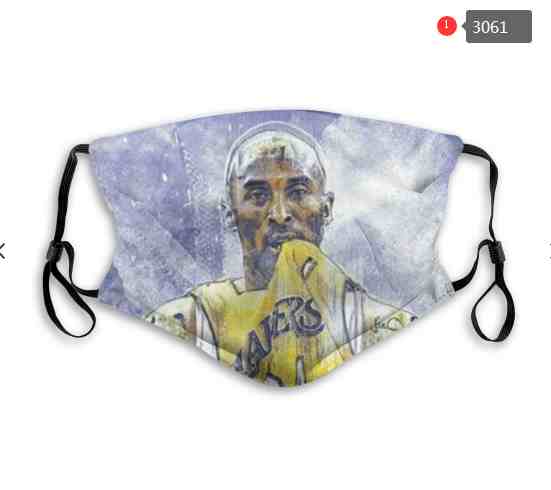 kobe Bryant NBA Basketball Los Angeles Lakers  Waterproof Breathable Adjustable Kid Adults Face Masks 3061