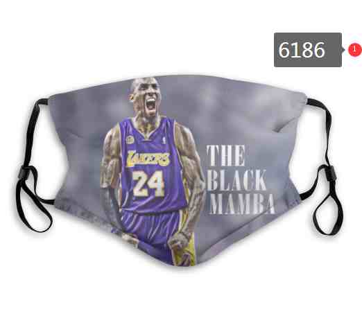 kobe Bryant NBA Basketball Los Angeles Lakers  Waterproof Breathable Adjustable Kid Adults Face Masks 6186