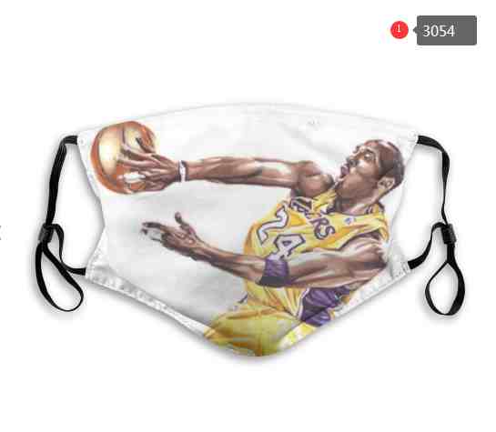 kobe Bryant NBA Basketball Los Angeles Lakers  Waterproof Breathable Adjustable Kid Adults Face Masks 3054