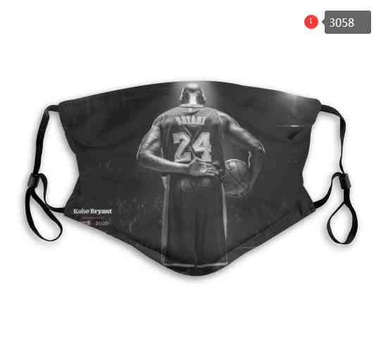 kobe Bryant NBA Basketball Los Angeles Lakers  Waterproof Breathable Adjustable Kid Adults Face Masks 3058