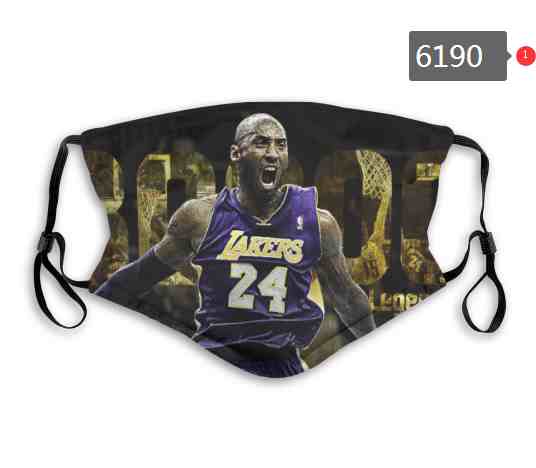 kobe Bryant NBA Basketball Los Angeles Lakers  Waterproof Breathable Adjustable Kid Adults Face Masks 6190