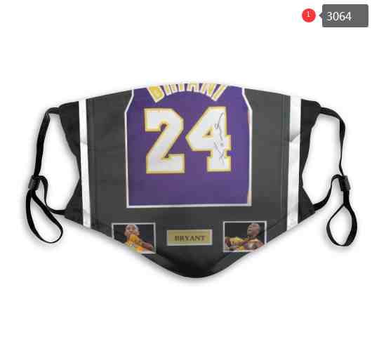 kobe Bryant NBA Basketball Los Angeles Lakers  Waterproof Breathable Adjustable Kid Adults Face Masks 3064