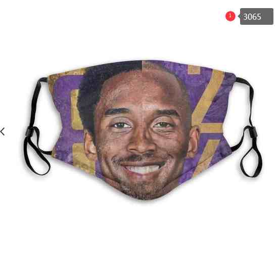 kobe Bryant NBA Basketball Los Angeles Lakers  Waterproof Breathable Adjustable Kid Adults Face Masks 3065