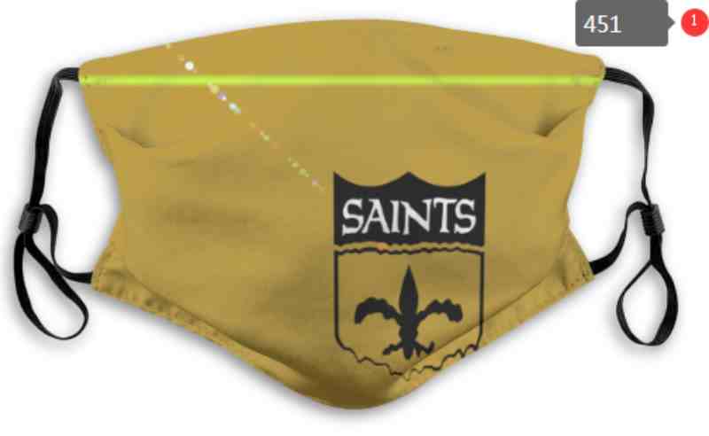 Saints Waterproof Breathable Adjustable Kid Adults Face Masks  451