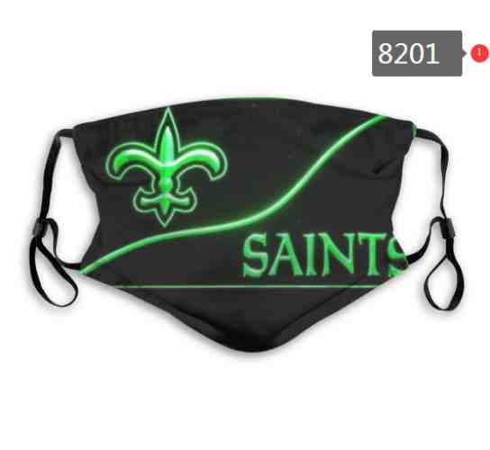Saints Waterproof Breathable Adjustable Kid Adults Face Masks  8201