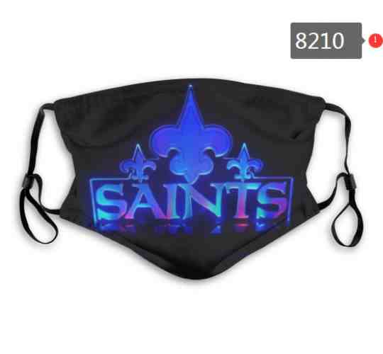 Saints Waterproof Breathable Adjustable Kid Adults Face Masks  8210