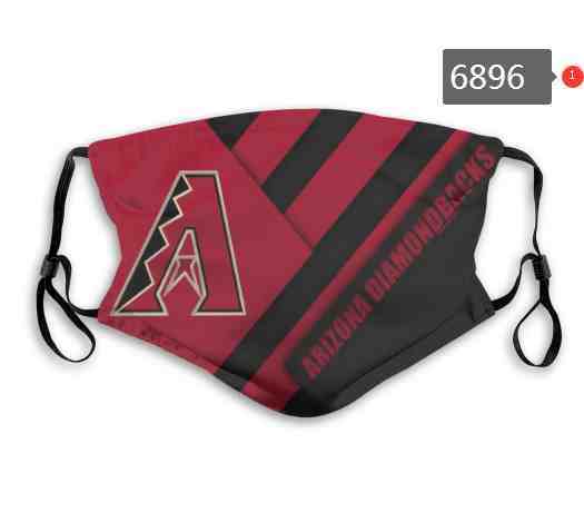 Arizona DiamondbacksMLB Baseball Teams Waterproof Breathable Adjustable Kid Adults Face Masks 6896