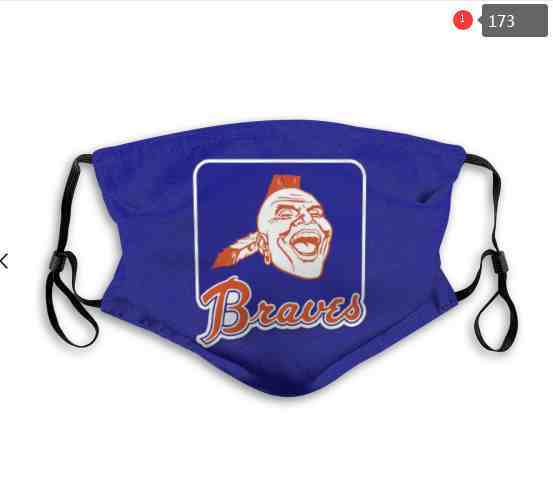 Atlanta Braves MLB Baseball Teams Waterproof Breathable Adjustable Kid Adults Face Masks  173
