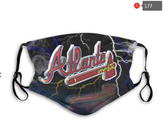 Atlanta Braves MLB Baseball Teams Waterproof Breathable Adjustable Kid Adults Face Masks  177