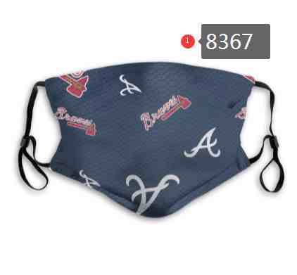 Atlanta Braves MLB Baseball Teams Waterproof Breathable Adjustable Kid Adults Face Masks 8367