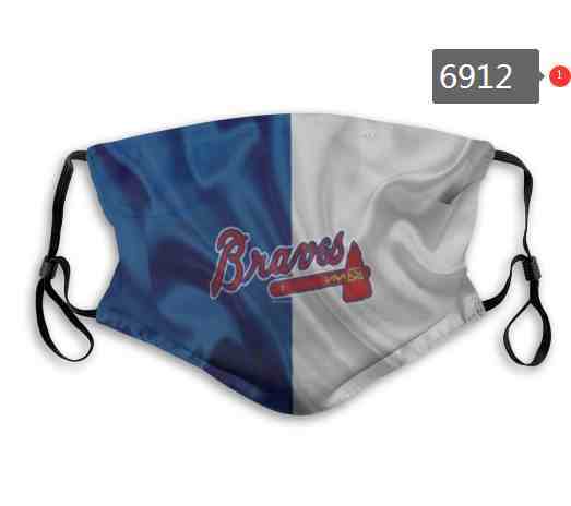 Atlanta Braves MLB Baseball Teams Waterproof Breathable Adjustable Kid Adults Face Masks 6912