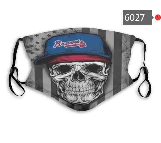 Atlanta Braves MLB Baseball Teams Waterproof Breathable Adjustable Kid Adults Face Masks  6027
