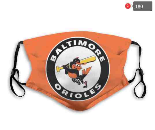 baltimore orioles MLB Baseball Teams Waterproof Breathable Adjustable Kid Adults Face Masks 180