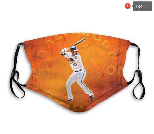 baltimore orioles MLB Baseball Teams Waterproof Breathable Adjustable Kid Adults Face Masks 184
