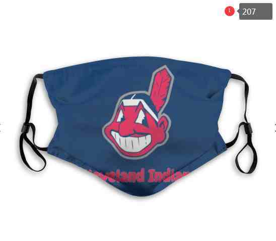 Cleveland Indians  MLB Baseball Teams Waterproof Breathable Adjustable Kid Adults Face Masks