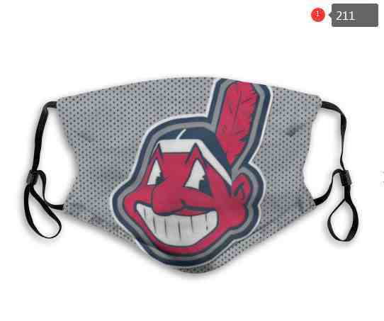 Cleveland Indians  MLB Baseball Teams Waterproof Breathable Adjustable Kid Adults Face Masks 211