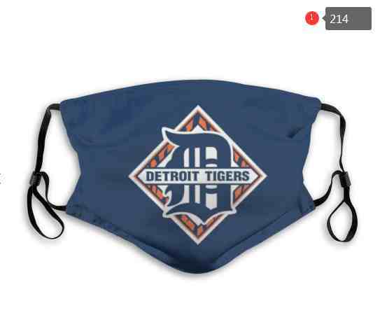 Detroit Tigers MLB Baseball Teams Waterproof Breathable Adjustable Kid Adults Face Masks 214