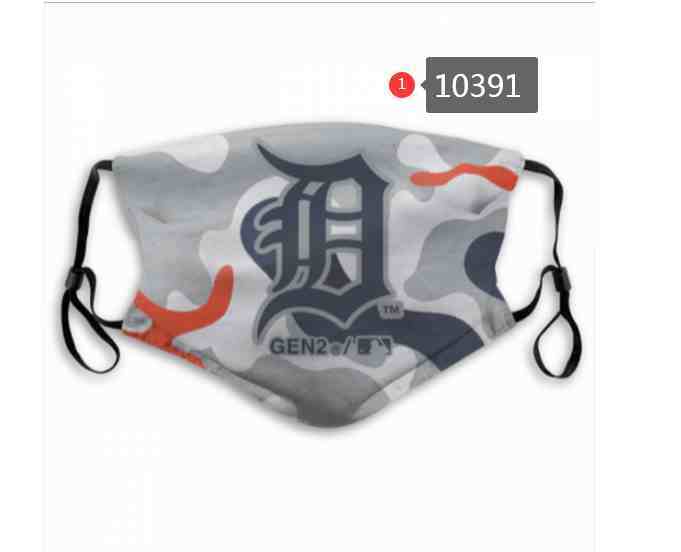 Detroit Tigers MLB Baseball Teams Waterproof Breathable Adjustable Kid Adults Face Masks 10391