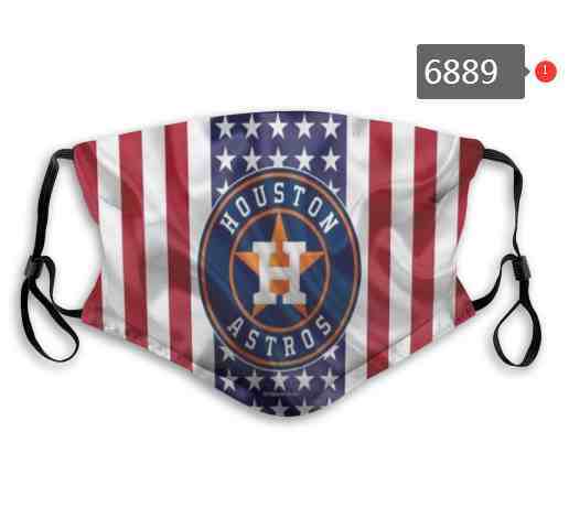 Houston Astros MLB Baseball Teams Waterproof Breathable Adjustable Kid Adults Face Masks 6889