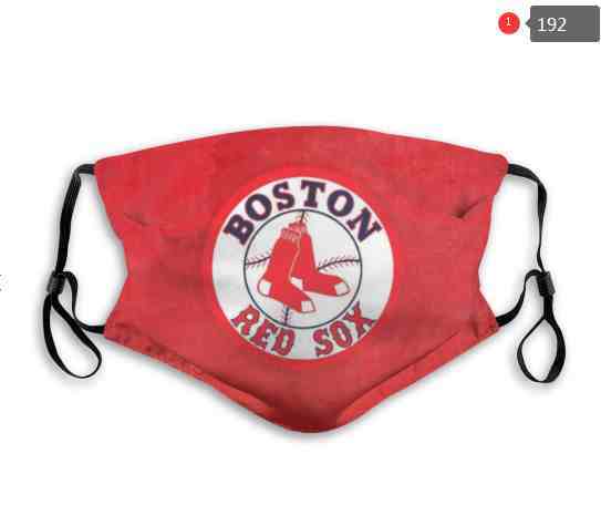 Boston Red Sox MLB Baseball Teams Waterproof Breathable Adjustable Kid Adults Face Masks 192