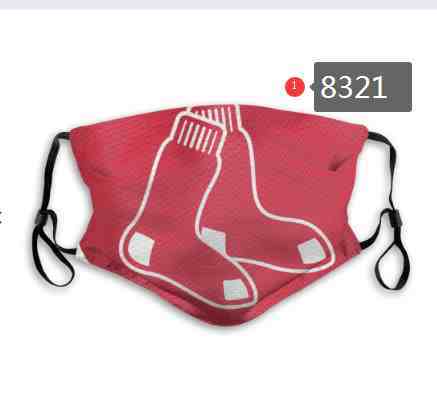 Boston Red Sox MLB Baseball Teams Waterproof Breathable Adjustable Kid Adults Face Masks 8321