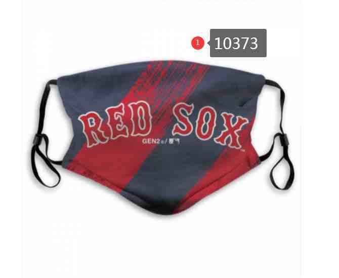 Boston Red Sox MLB Baseball Teams Waterproof Breathable Adjustable Kid Adults Face Masks 10373