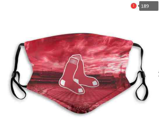 189 Boston Red Sox MLB Baseball Teams Waterproof Breathable Adjustable Kid Adults Face Masks
