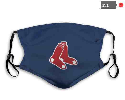 191 Boston Red Sox MLB Baseball Teams Waterproof Breathable Adjustable Kid Adults Face Masks