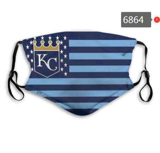 Kansas Royals MLB Baseball Teams Waterproof Breathable Adjustable Kid Adults Face Masks 6864
