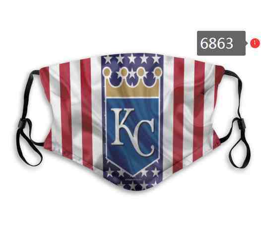 Kansas Royals MLB Baseball Teams Waterproof Breathable Adjustable Kid Adults Face Masks 6863