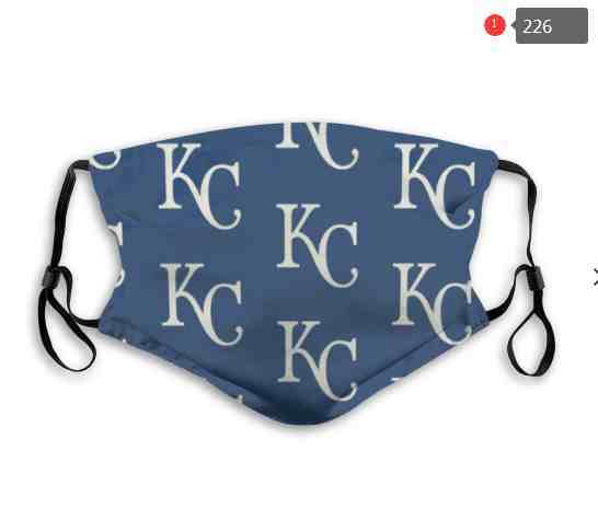 Kansas Royals MLB Baseball Teams Waterproof Breathable Adjustable Kid Adults Face Masks 226