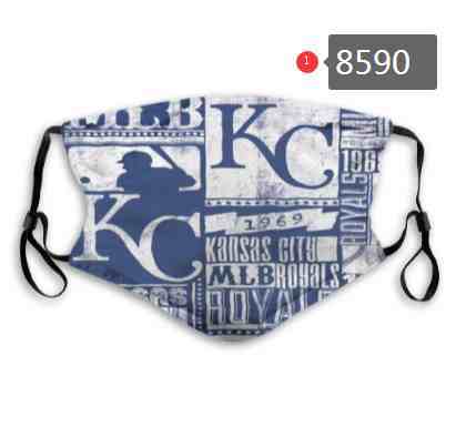 Kansas Royals MLB Baseball Teams Waterproof Breathable Adjustable Kid Adults Face Masks 8590