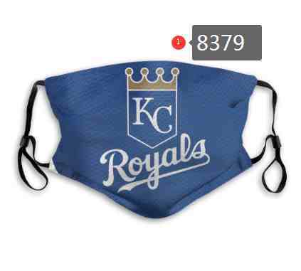 Kansas Royals MLB Baseball Teams Waterproof Breathable Adjustable Kid Adults Face Masks 8379