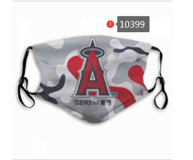 Los Angeles Angels MLB Baseball Teams Waterproof Breathable Adjustable Kid Adults Face Masks 10399