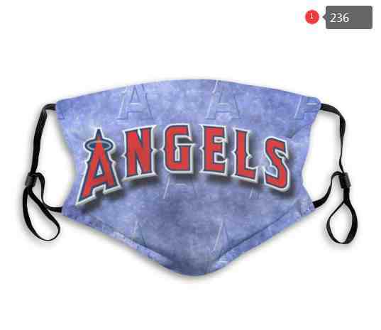 Los Angeles Angels MLB Baseball Teams Waterproof Breathable Adjustable Kid Adults Face Masks 236