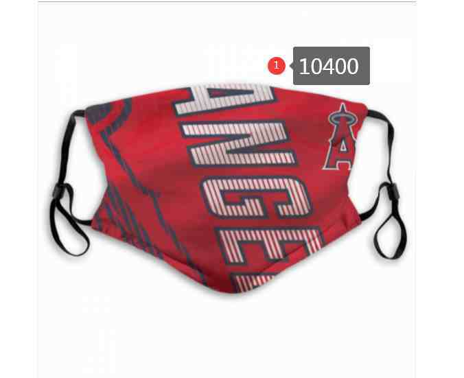 Los Angeles Angels MLB Baseball Teams Waterproof Breathable Adjustable Kid Adults Face Masks 10400