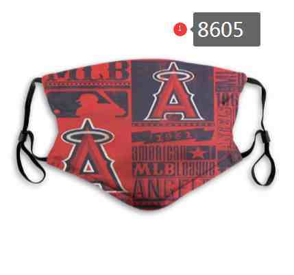 Los Angeles Angels MLB Baseball Teams Waterproof Breathable Adjustable Kid Adults Face Masks 8605