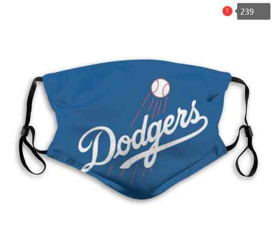 Los Angeles Dodgers  MLB Baseball Teams Waterproof Breathable Adjustable Kid Adults Face Masks 239
