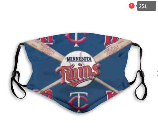 Minnesota Twins MLB Baseball Teams Waterproof Breathable Adjustable Kid Adults Face Masks  251