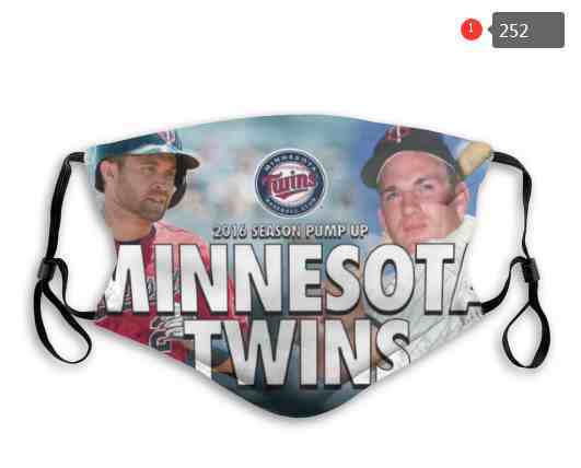 Minnesota Twins MLB Baseball Teams Waterproof Breathable Adjustable Kid Adults Face Masks 252