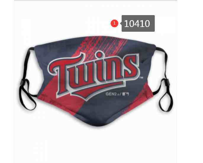 Minnesota Twins MLB Baseball Teams Waterproof Breathable Adjustable Kid Adults Face Masks 10410