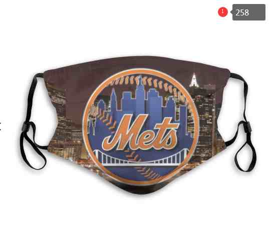 New York Mets  MLB Baseball Teams Waterproof Breathable Adjustable Kid Adults Face Masks 258