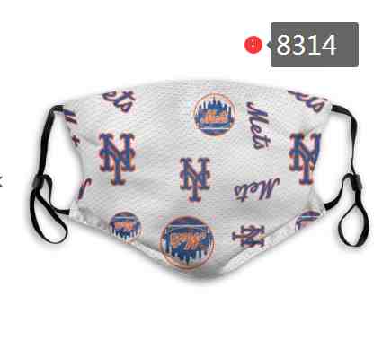 New York Mets  MLB Baseball Teams Waterproof Breathable Adjustable Kid Adults Face Masks 8314