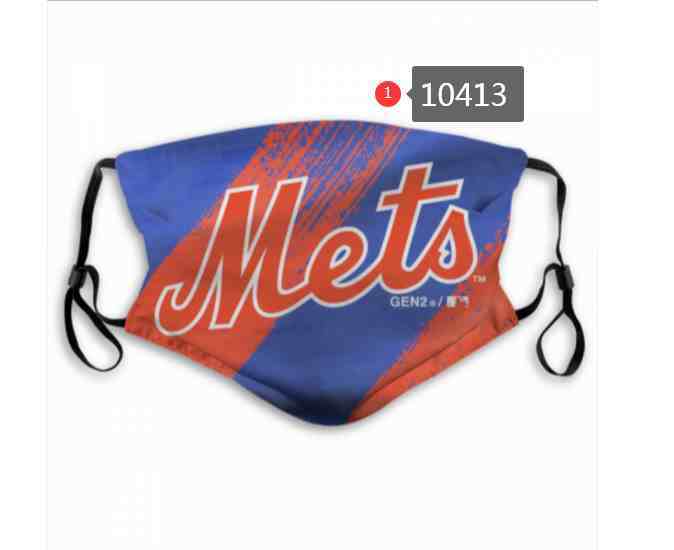 New York Mets  MLB Baseball Teams Waterproof Breathable Adjustable Kid Adults Face Masks 10413