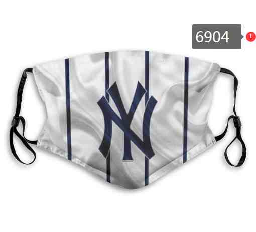 New York Yankees  MLB Baseball Teams Waterproof Breathable Adjustable Kid Adults Face Masks 6904