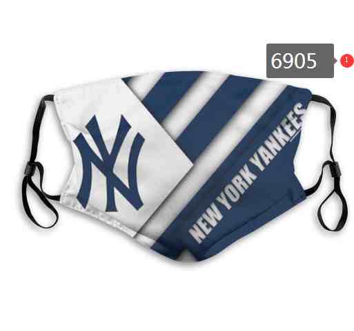 New York Yankees  MLB Baseball Teams Waterproof Breathable Adjustable Kid Adults Face Masks 6905