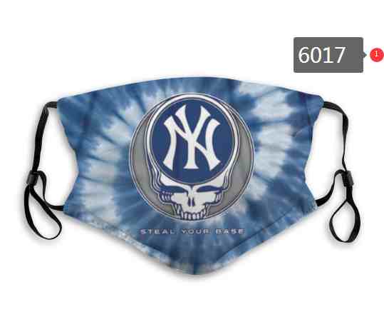 New York Yankees  MLB Baseball Teams Waterproof Breathable Adjustable Kid Adults Face Masks 6017