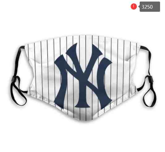 New York Yankees  MLB Baseball Teams Waterproof Breathable Adjustable Kid Adults Face Masks 3250