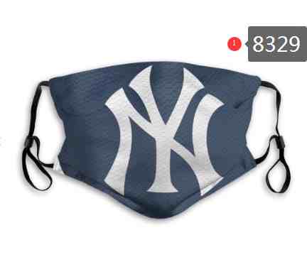 New York Yankees  MLB Baseball Teams Waterproof Breathable Adjustable Kid Adults Face Masks 8329